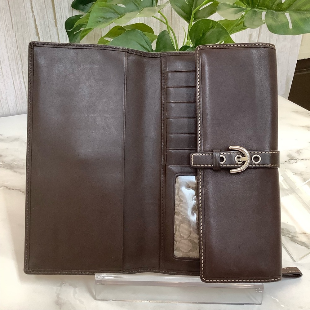 GUC Coach Vintage Soho Brown Leather Women's Wallet - Picture 5 of 8